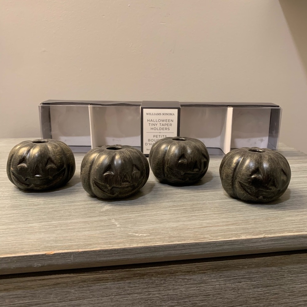 SOLD: Williams Sonoma Halloween Tiny Taper Holders